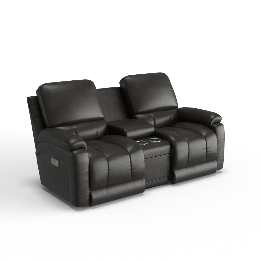 Greyson Power Reclining Loveseat w/ Headrest, Lumbar & Console, In Stock